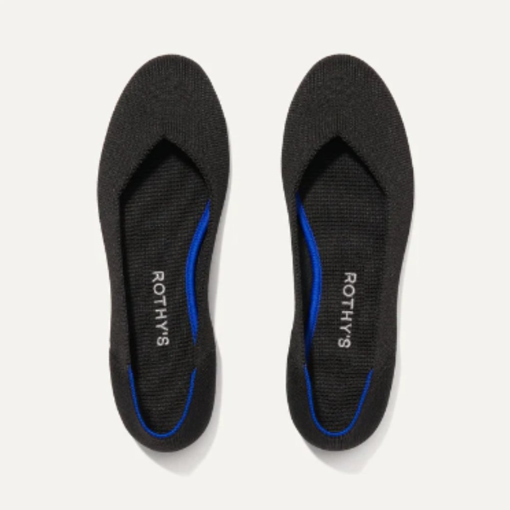 Rothy's Classic The Flat in Black sz 7